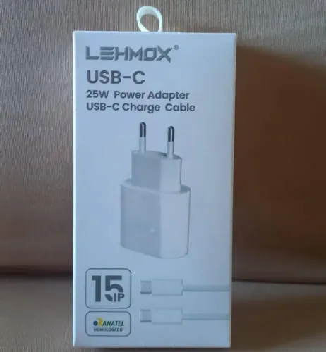 carregador de celular usb-c 25w lehmox