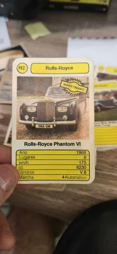 Super Trunfo anos 80s Rolls-Royce