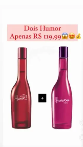 Dois Perfumes Humor Natura