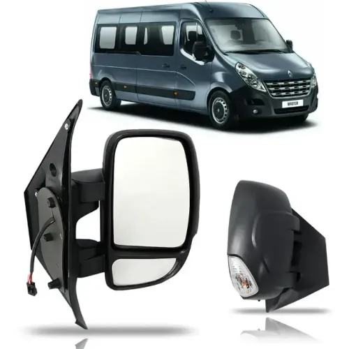 RETROVISOR ELÉTRICO (COMPLETO) LADO DIREITO RENAULT MASTER 2014