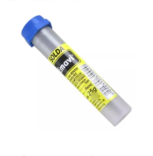 Solda Estanho Emavi Para Eletrônica Tubo 25g 1mm