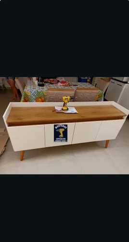 Buffet Aparador Novo 4 Portas Off white 