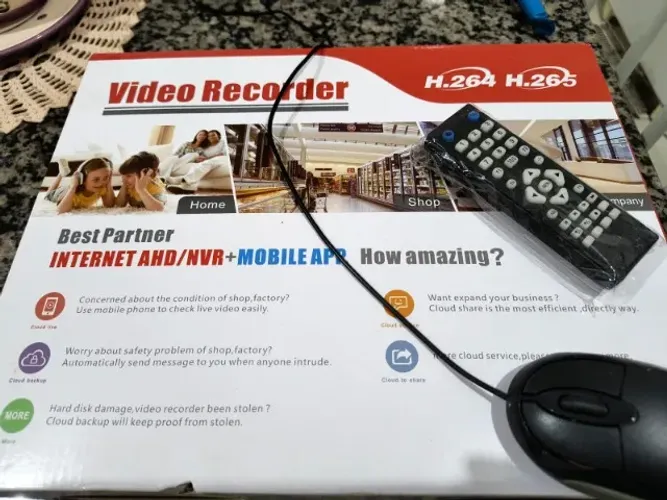 DVR H.264/H.265 - Gravador 4 Canais AHD HDCVI HDTVI 1080 p