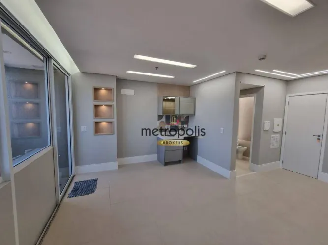 Sala para alugar, 34 m² por R$ 2.956,58/mês - Vila Homero Thon - Santo André/SP