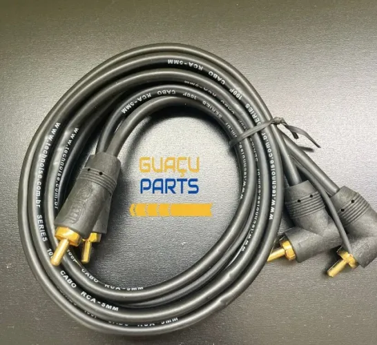 Cabo para Som RCA 1 metro ponta em L