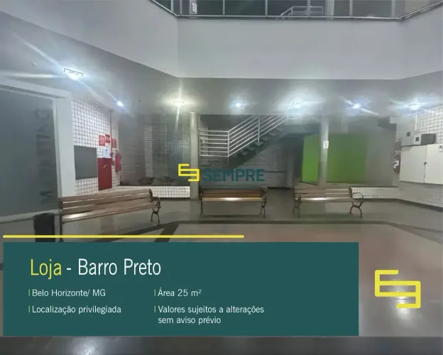 Loja a venda no Barro Preto em BH - Shopping Moda Mall