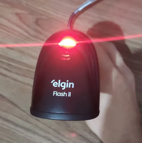 Leitor de código de barras Elgin Flash II - USADO