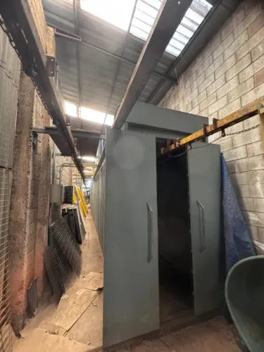 Estufa Forno de Pintura Eletrostática continua, 15 a 20 metros