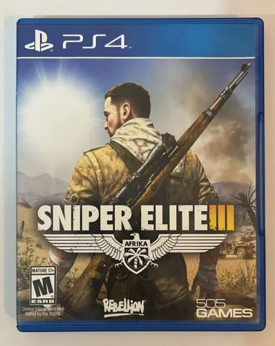 Sniper Elite III - PS4 seminovo, excelente estado, funcionando perfeitamente.