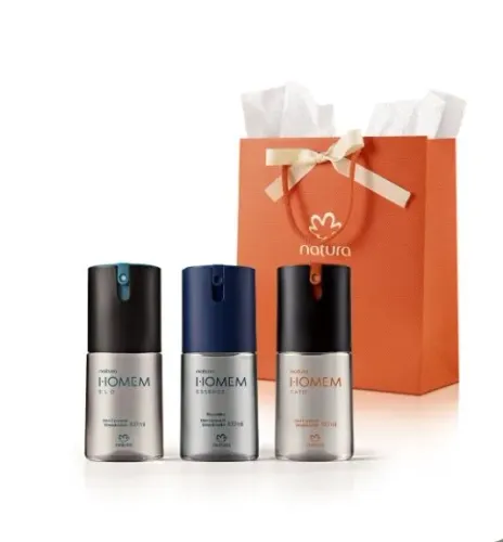 Desodorantes Natura Homem Trio (3 unds) 100ml - Natura