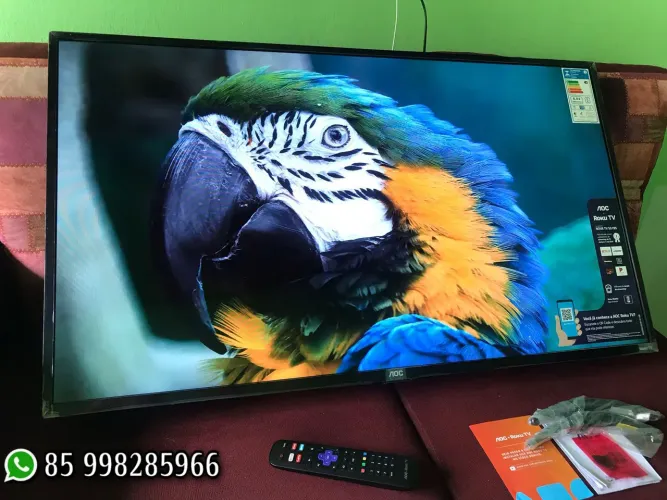 Smart tv AOC 43 polegadas nova nos plásticos 