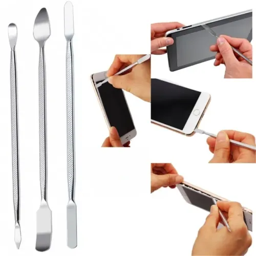 Kit de Espátula de Inox para Manutenção Celular Tablet Notebook Eletrônica