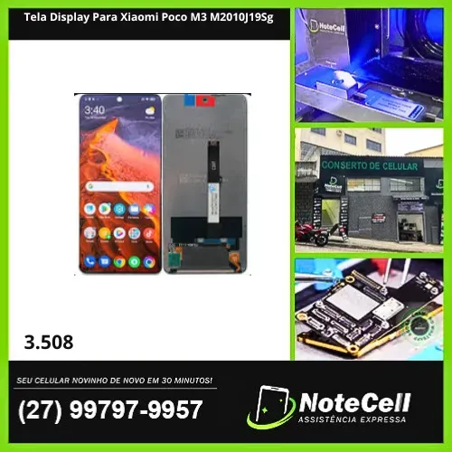 Tela Display Para Xiaomi Poco M3 M2010J19Sg - Instalação em 30 minutos!