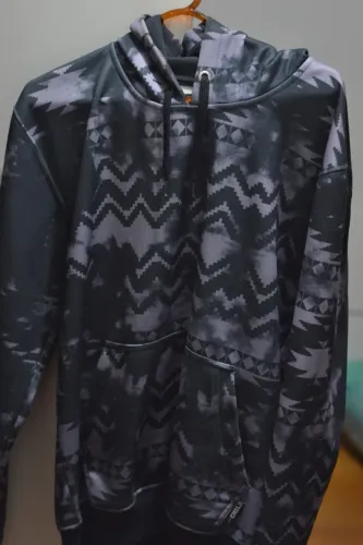 Blusa Child Azul e Preto - P