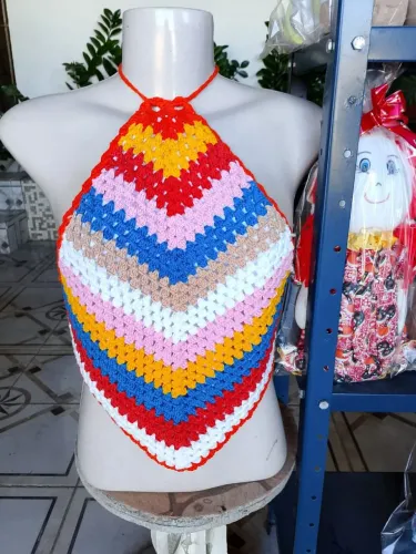 Blusa em crochê