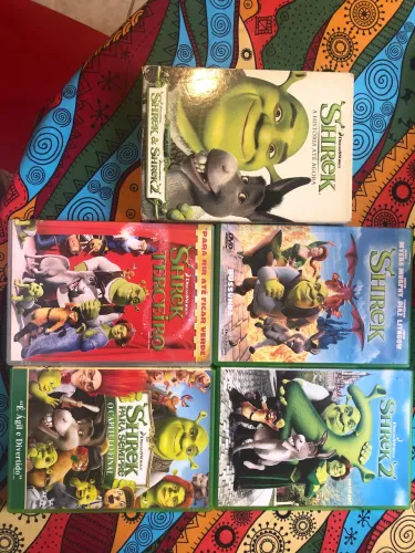 Lote DVDs Originais Quadrilogia Shrek