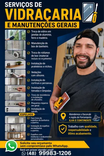 Marido de aluguel - Serviços residenciais - Serviços de vidraçaria