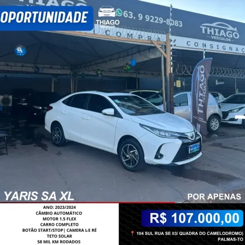 Toyota Yaris XLS Sedan 1.5 Flex 16V 4P Aut. 2024