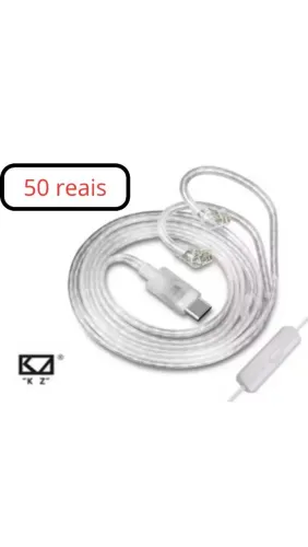 Cabo tipo C para fone de retorno KZ 