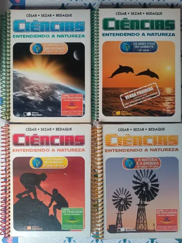 Livros coleção ciências 5a, 6a, 7a, 8a séries. Livros do professor. Livros novos.