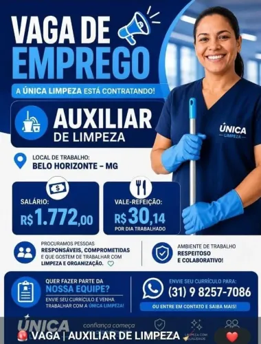 Auxiliar de Limpeza (Diarista)