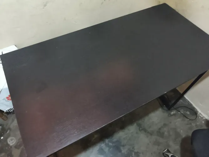 Mesa preta escrivaninha escritório 120x90x60