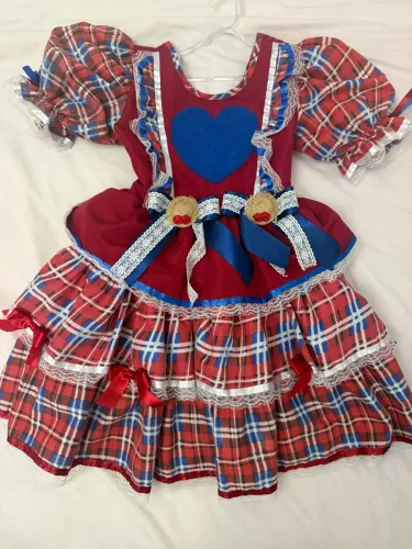 Vestido junino tamanho 8/10