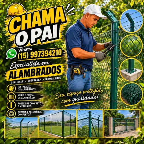 Instalação alambrado