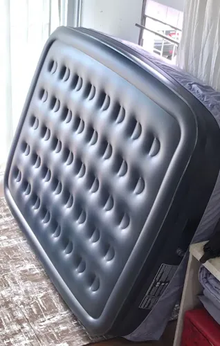 Colchão Inflável Queen Premium c/ Bomba Elétrica Embutida (Estado de Novo)