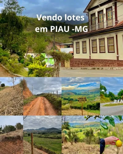 Lotes em PIAU- MG terra boa para plantio