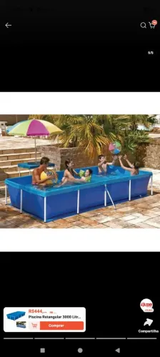Piscina 4 mil litros com filtro