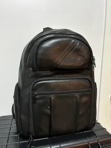 Mochila Nordweg Couro legítimo (NW055B) Black Edition
