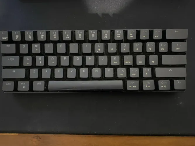Teclado gamer CK61 60% ,Switch Azul, vários modos de cores, 