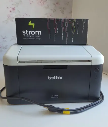 Impressora Laser Brother HL-1202 Monocromática 110v (Usada em Ótimo Estado) + Toner Novo