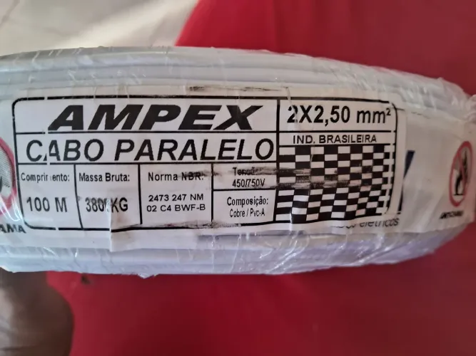 Cabo paralelo, 2×2.50 mm, 100 metros