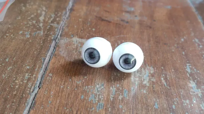 Olhos para BJD 14mm Cinza Claro - Acrílico