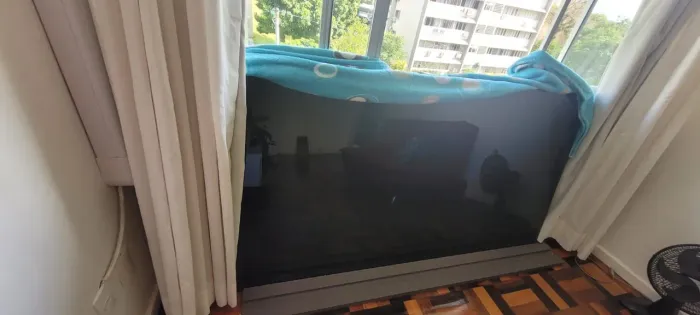 Vidro fumê preto 1x1,90m