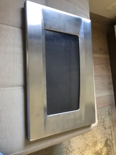 Porta de Micro-ondas marca KitchenAid em inox para reposição - Peça em excelente estado 