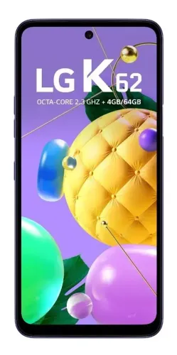 Smartphone K62 4g Tela 6,6 64gb 4gb Ram Azul LG Blue