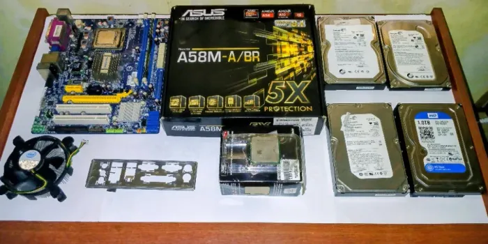 [DESAPEGO] Lote Técnico Sucata 3 em 1: Kits Intel 775 + AMD FM2 + 4 HDs (Ler Descrição)