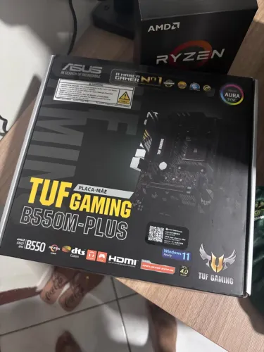 Ryzen 7 5700x, placa mãe b550m asus
