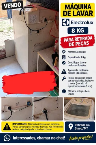 Vende pra retirada de peças