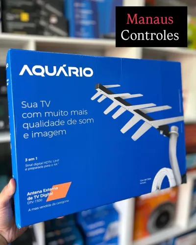 Antena Externa De Tv Digital Aquário DTV-1500