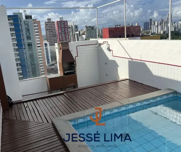 Cobertura à venda na Pituba  Vista mar + piscina privativa