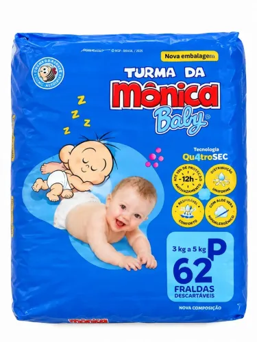 Fralda Turma da Mônica 