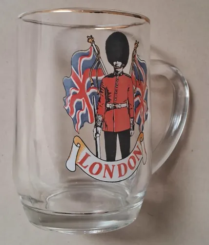 Caneca Cerveja Chopp Tankard - Souvenir de Londres com Soldado da Guarda da Rainha