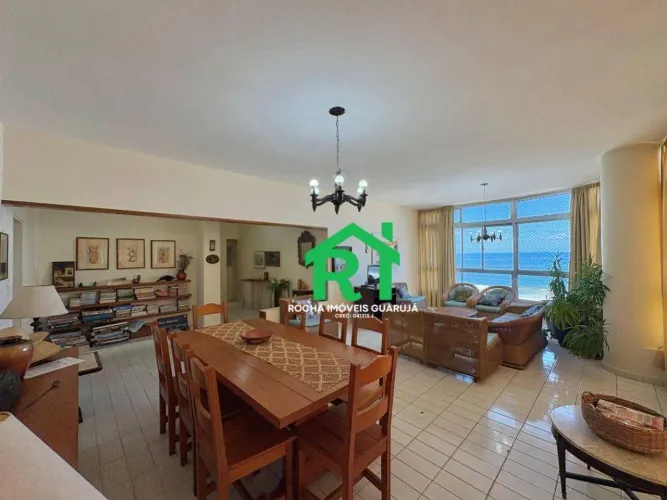 Apartamento frente mar com 3 quartos, 1 vaga à venda em Pitangueiras, Guarujá