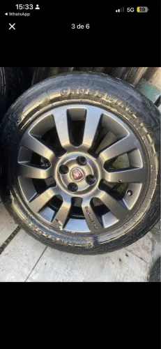 Jogo de rodas aro 16 originais Fiat Strada