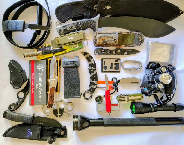Kit / Lote Sobrevivência, Camping e Aventura - Coleção Completa (Itens Premium)<br>?