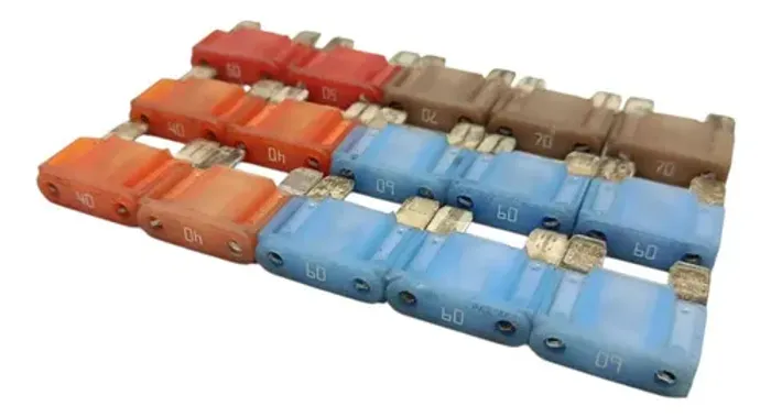 Kit 15 Fusivel Maxi Sortido 40a 50a 60a 70a Colorido